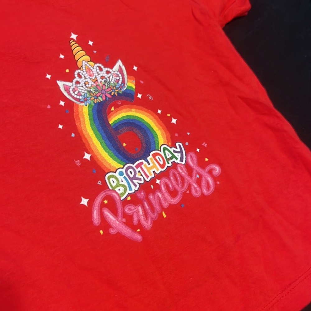 ☀️ 3 / $15 Sale ☀️ Birthday Princess “6” Shirt